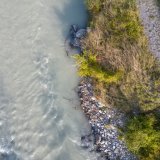 Berne libère 306 millions de francs pour avancer la 3e correction du Rhône. Des mesures de protection contre les crues sont prévues dans le Chablais et à l'embouchure du Rhône (archives). KEYSTONE/NOEMI CINELLI